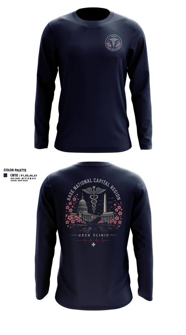 Long Sleeve Performance Shirt, Base NCR Clinic, Coast Guard, Teamtime, Team time, sublimation, custom sports apparel, team uniforms, spirit wear, spiritwear, sports uniforms, custom shirts, team store, custom team store, fundraiser sports, apparel fundraiser