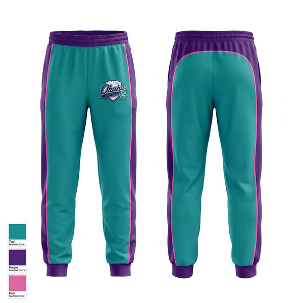 Sweatpants, Ohana, Softball, Teamtime, Team time, sublimation, custom sports apparel, team uniforms, spirit wear, spiritwear, sports uniforms, custom shirts, team store, custom team store, fundraiser sports, apparel fundraiser