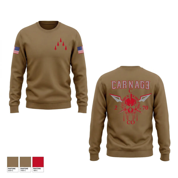 Crew Neck Sweatshirt, C-Co, 2-70, Army, Teamtime, Team time, sublimation, custom sports apparel, team uniforms, spirit wear, spiritwear, sports uniforms, custom shirts, team store, custom team store, fundraiser sports, apparel fundraiser