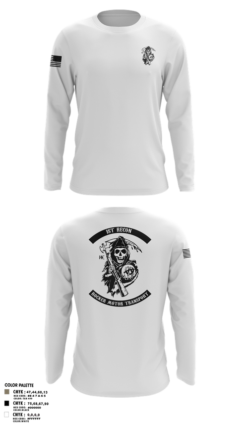 Long Sleeve Performance Shirt, 1st Recon, Marines, Teamtime, Team time, sublimation, custom sports apparel, team uniforms, spirit wear, spiritwear, sports uniforms, custom shirts, team store, custom team store, fundraiser sports, apparel fundraiser