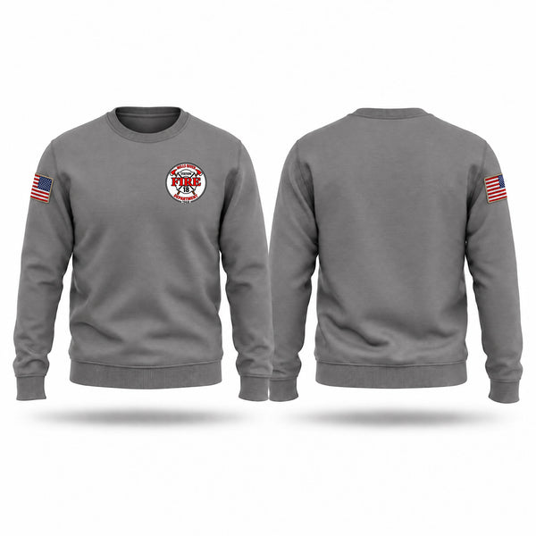 Crew Neck Sweatshirt, Mills River Fire Rescue, Fire Department, Teamtime, Team time, sublimation, custom sports apparel, team uniforms, spirit wear, spiritwear, sports uniforms, custom shirts, team store, custom team store, fundraiser sports, apparel fundraiser
