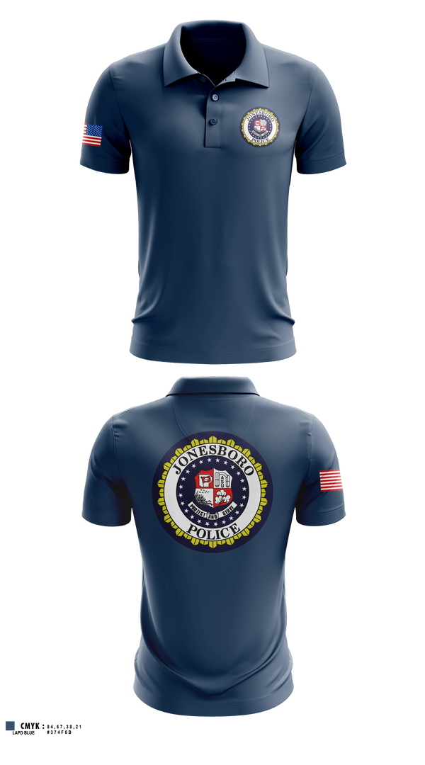 Short Sleeve Performance Polo, Jonesboro Police Department, Police, Teamtime, Team time, sublimation, custom sports apparel, team uniforms, spirit wear, spiritwear, sports uniforms, custom shirts, team store, custom team store, fundraiser sports, apparel fundraiser