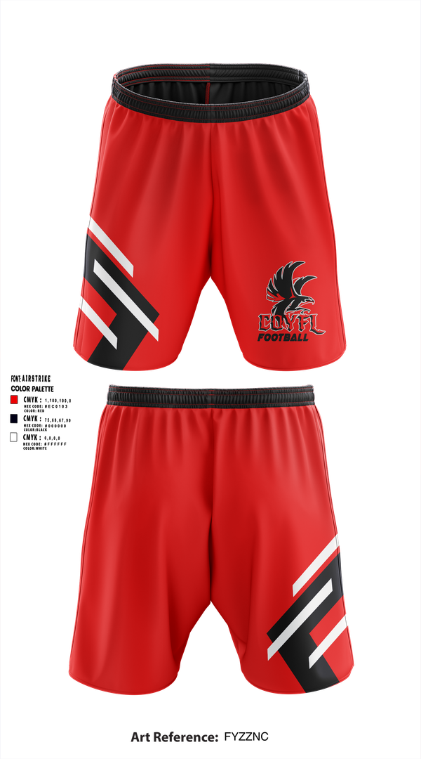 Athletic Shorts With Pockets, Carteret-Onslow Youth Football & Cheer League (COYFL) Falcons, , Teamtime, Team time, sublimation, custom sports apparel, team uniforms, spirit wear, spiritwear, sports uniforms, custom shirts, team store, custom team store, fundraiser sports, apparel fundraiser