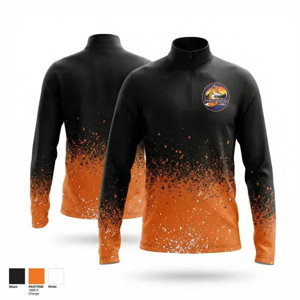 Quarter Zip Jacket, Peppers, Softball, Teamtime, Team time, sublimation, custom sports apparel, team uniforms, spirit wear, spiritwear, sports uniforms, custom shirts, team store, custom team store, fundraiser sports, apparel fundraiser