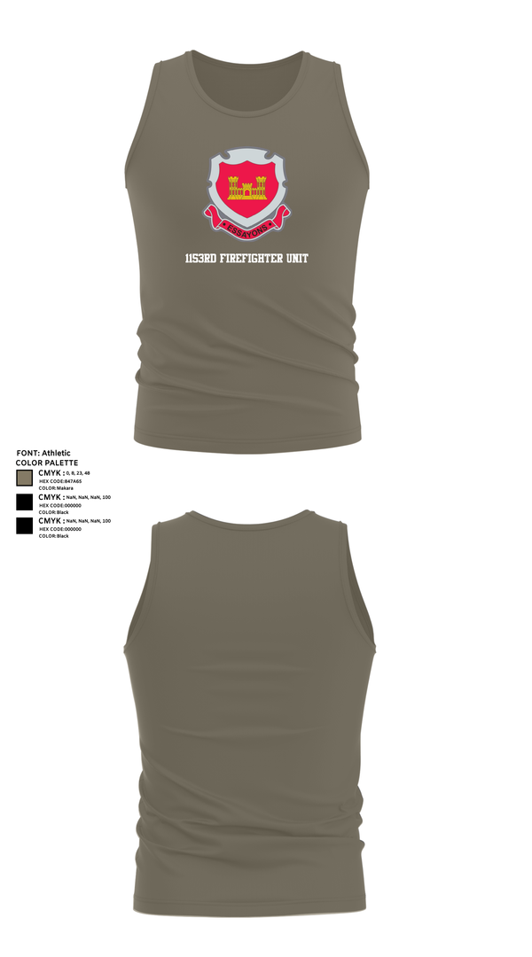 Tank Top, 1153rd Firefighter Unit, , Teamtime, Team time, sublimation, custom sports apparel, team uniforms, spirit wear, spiritwear, sports uniforms, custom shirts, team store, custom team store, fundraiser sports, apparel fundraiser