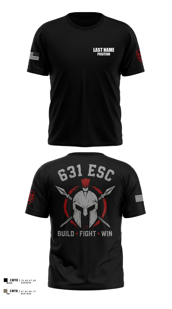 Short Sleeve Performance Shirt, 631st ESC, Army, Teamtime, Team time, sublimation, custom sports apparel, team uniforms, spirit wear, spiritwear, sports uniforms, custom shirts, team store, custom team store, fundraiser sports, apparel fundraiser