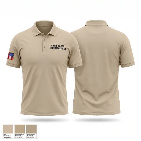 Short Sleeve Performance Polo, Curry county detention center, Police, Teamtime, Team time, sublimation, custom sports apparel, team uniforms, spirit wear, spiritwear, sports uniforms, custom shirts, team store, custom team store, fundraiser sports, apparel fundraiser