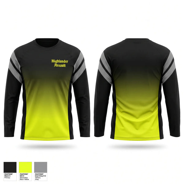 Long Sleeve Performance Shirt, Highlander Assault, , Teamtime, Team time, sublimation, custom sports apparel, team uniforms, spirit wear, spiritwear, sports uniforms, custom shirts, team store, custom team store, fundraiser sports, apparel fundraiser