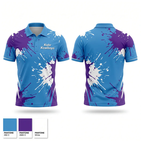 Short Sleeve Performance Polo, Kohr Kowboys, Baseball, Teamtime, Team time, sublimation, custom sports apparel, team uniforms, spirit wear, spiritwear, sports uniforms, custom shirts, team store, custom team store, fundraiser sports, apparel fundraiser