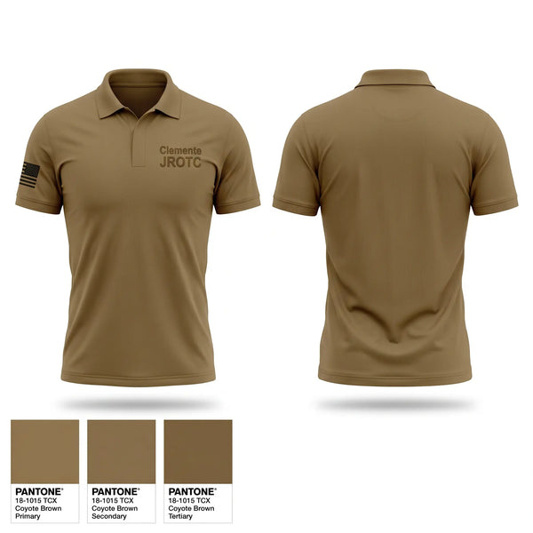 Short Sleeve Performance Polo, Clemente JROTC, Army, Teamtime, Team time, sublimation, custom sports apparel, team uniforms, spirit wear, spiritwear, sports uniforms, custom shirts, team store, custom team store, fundraiser sports, apparel fundraiser