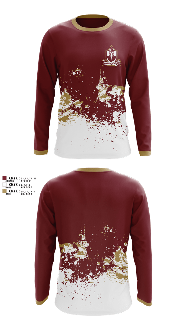 Long Sleeve Performance Shirt, Whittier Crimson Knights, , Teamtime, Team time, sublimation, custom sports apparel, team uniforms, spirit wear, spiritwear, sports uniforms, custom shirts, team store, custom team store, fundraiser sports, apparel fundraiser
