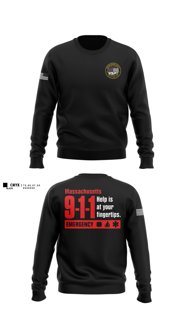 Crew Neck Sweatshirt, Berkshire RECC, Police, Teamtime, Team time, sublimation, custom sports apparel, team uniforms, spirit wear, spiritwear, sports uniforms, custom shirts, team store, custom team store, fundraiser sports, apparel fundraiser