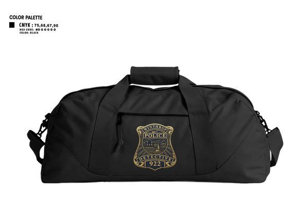 Duffle Bag, Winthrop Police Detectives, Police, Teamtime, Team time, sublimation, custom sports apparel, team uniforms, spirit wear, spiritwear, sports uniforms, custom shirts, team store, custom team store, fundraiser sports, apparel fundraiser