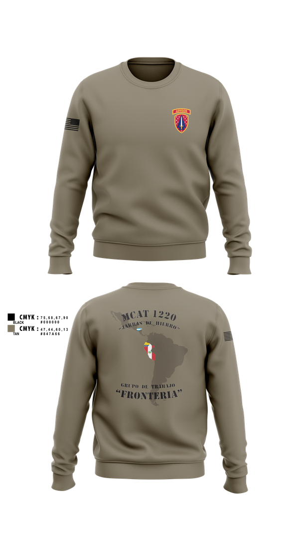 Crew Neck Sweatshirt, , Army, Teamtime, Team time, sublimation, custom sports apparel, team uniforms, spirit wear, spiritwear, sports uniforms, custom shirts, team store, custom team store, fundraiser sports, apparel fundraiser