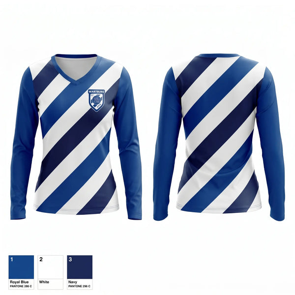Womens Long Sleeve Vneck Shirt, The Berg, Men's Soccer, Teamtime, Team time, sublimation, custom sports apparel, team uniforms, spirit wear, spiritwear, sports uniforms, custom shirts, team store, custom team store, fundraiser sports, apparel fundraiser