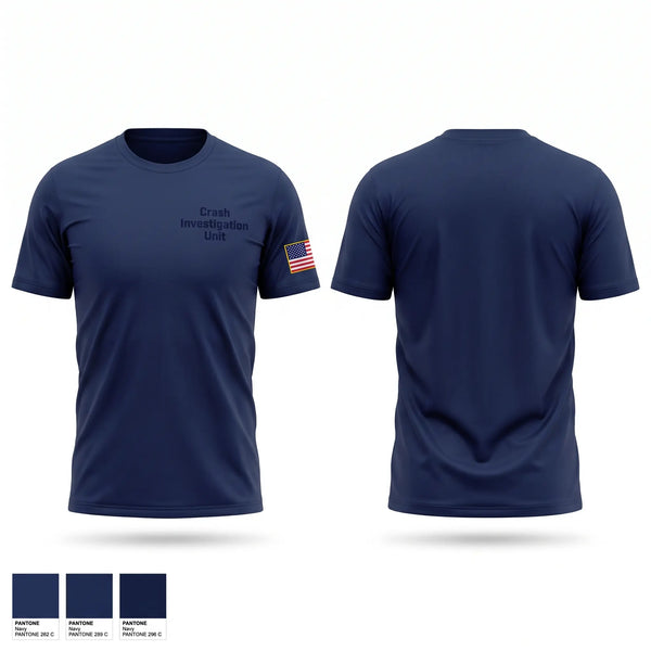 Short Sleeve Performance Shirt, Crash Investigation Unit, Police, Teamtime, Team time, sublimation, custom sports apparel, team uniforms, spirit wear, spiritwear, sports uniforms, custom shirts, team store, custom team store, fundraiser sports, apparel fundraiser