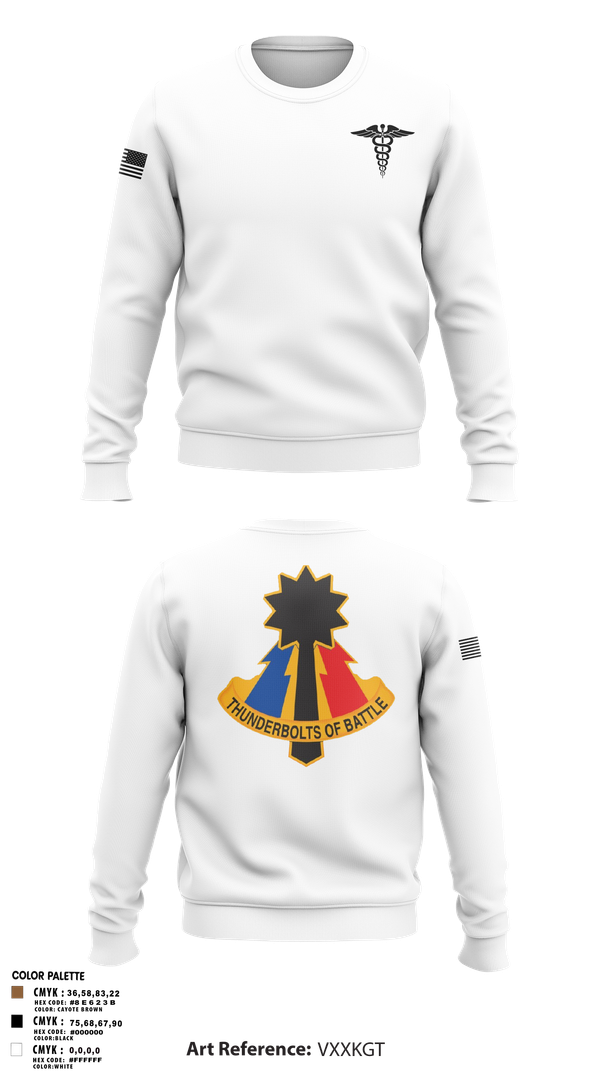 Crew Neck Sweatshirt, 194th AR BDE HRT Medics, Army, Teamtime, Team time, sublimation, custom sports apparel, team uniforms, spirit wear, spiritwear, sports uniforms, custom shirts, team store, custom team store, fundraiser sports, apparel fundraiser