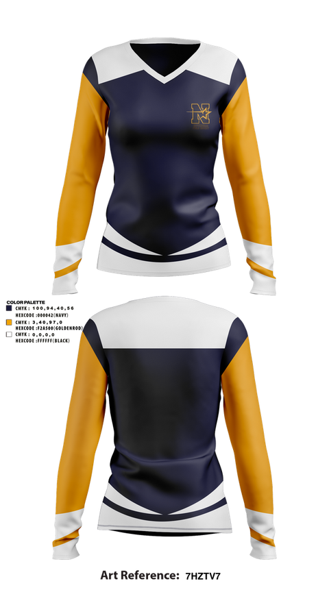 Womens Long Sleeve Vneck Shirt, Nottingham, Field Hockey, Teamtime, Team time, sublimation, custom sports apparel, team uniforms, spirit wear, spiritwear, sports uniforms, custom shirts, team store, custom team store, fundraiser sports, apparel fundraiser