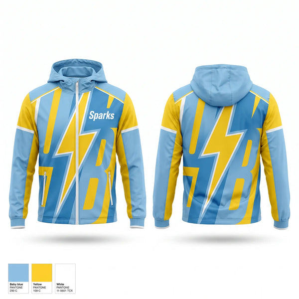 Windbreaker, Sparks, Softball, Teamtime, Team time, sublimation, custom sports apparel, team uniforms, spirit wear, spiritwear, sports uniforms, custom shirts, team store, custom team store, fundraiser sports, apparel fundraiser