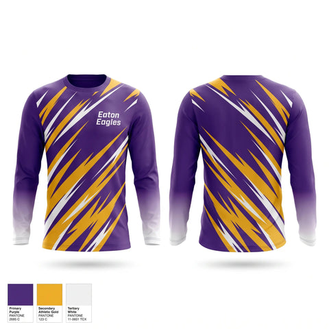Long Sleeve Performance Shirt, Eaton Eagles, Cross Country, Teamtime, Team time, sublimation, custom sports apparel, team uniforms, spirit wear, spiritwear, sports uniforms, custom shirts, team store, custom team store, fundraiser sports, apparel fundraiser