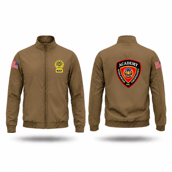 Windbreaker, Worldwide Firefighter, Fire Department, Teamtime, Team time, sublimation, custom sports apparel, team uniforms, spirit wear, spiritwear, sports uniforms, custom shirts, team store, custom team store, fundraiser sports, apparel fundraiser