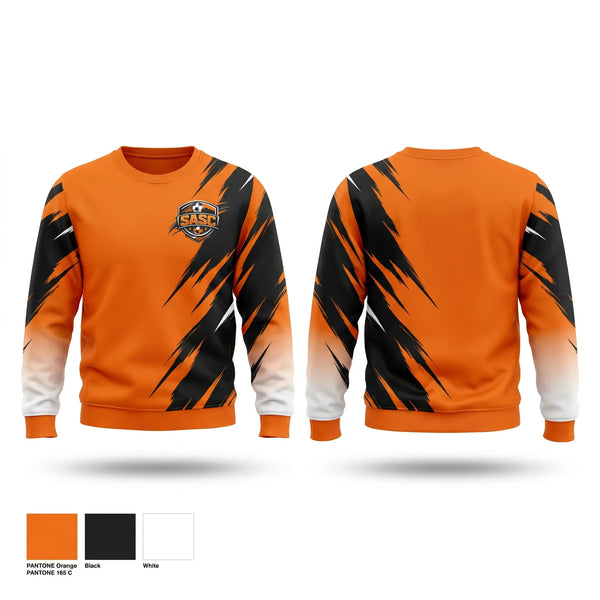 Crew Neck Sweatshirt, SASC, Women's Soccer, Teamtime, Team time, sublimation, custom sports apparel, team uniforms, spirit wear, spiritwear, sports uniforms, custom shirts, team store, custom team store, fundraiser sports, apparel fundraiser