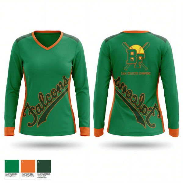 Womens Long Sleeve Vneck Shirt, Benjamin Franklin High School Softball, Softball, Teamtime, Team time, sublimation, custom sports apparel, team uniforms, spirit wear, spiritwear, sports uniforms, custom shirts, team store, custom team store, fundraiser sports, apparel fundraiser