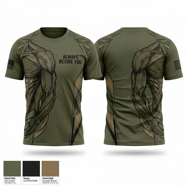 Short Sleeve Performance Shirt, Always beside you, EMS/EMT, Teamtime, Team time, sublimation, custom sports apparel, team uniforms, spirit wear, spiritwear, sports uniforms, custom shirts, team store, custom team store, fundraiser sports, apparel fundraiser