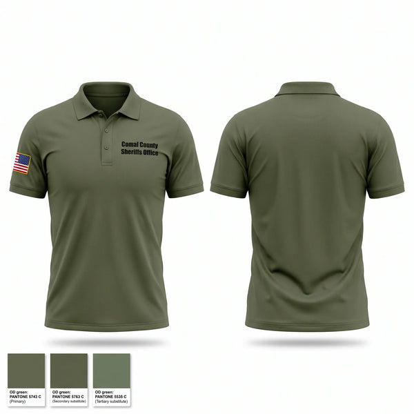 Short Sleeve Performance Polo, Comal County Sheriff’s Office, Police, Teamtime, Team time, sublimation, custom sports apparel, team uniforms, spirit wear, spiritwear, sports uniforms, custom shirts, team store, custom team store, fundraiser sports, apparel fundraiser