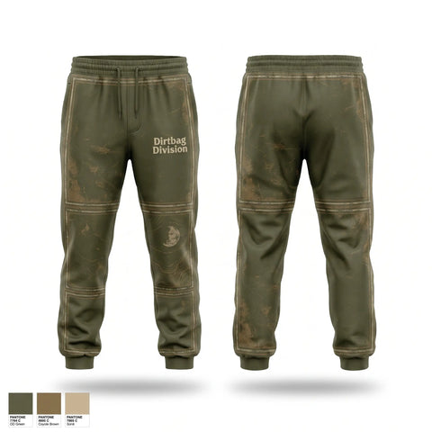 Sweatpants, Dirtbag Division, Army, Teamtime, Team time, sublimation, custom sports apparel, team uniforms, spirit wear, spiritwear, sports uniforms, custom shirts, team store, custom team store, fundraiser sports, apparel fundraiser