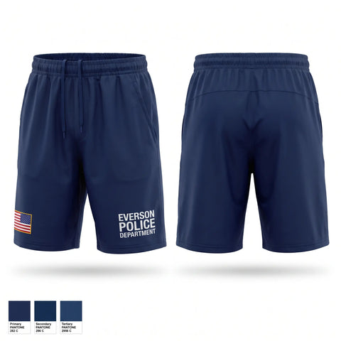 Athletic Shorts With Pockets, Everson Police Department, Police, Teamtime, Team time, sublimation, custom sports apparel, team uniforms, spirit wear, spiritwear, sports uniforms, custom shirts, team store, custom team store, fundraiser sports, apparel fundraiser