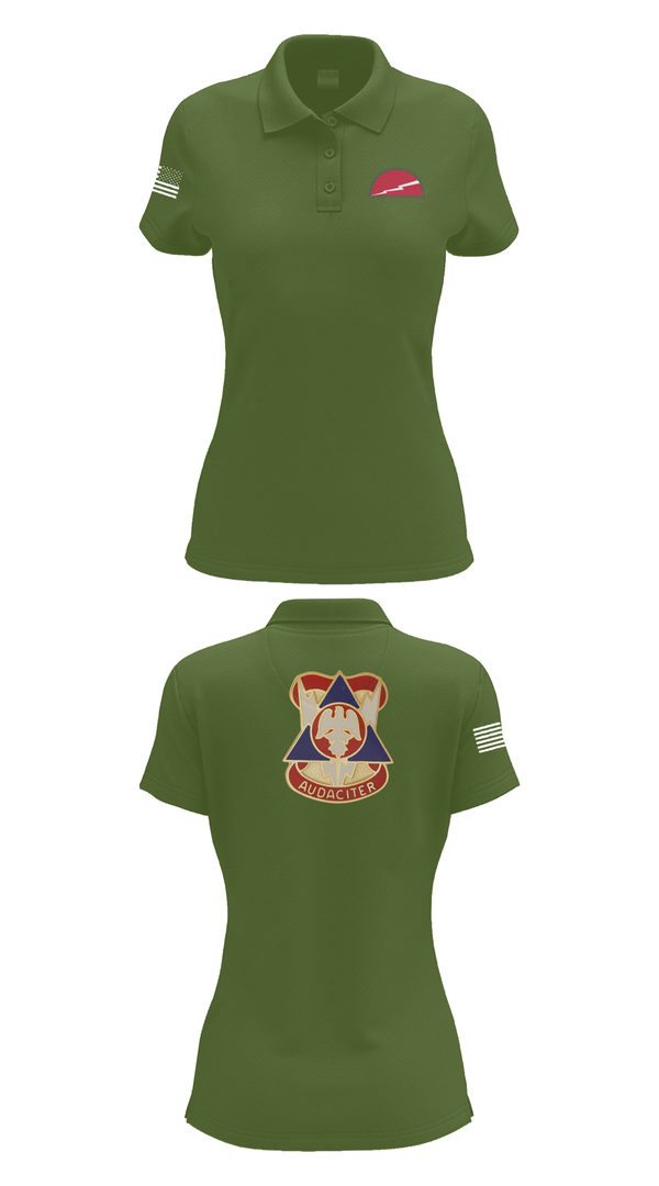 Womens Short Sleeve Performance Polo, 2 MCTD - 78th TD, , Teamtime, Team time, sublimation, custom sports apparel, team uniforms, spirit wear, spiritwear, sports uniforms, custom shirts, team store, custom team store, fundraiser sports, apparel fundraiser