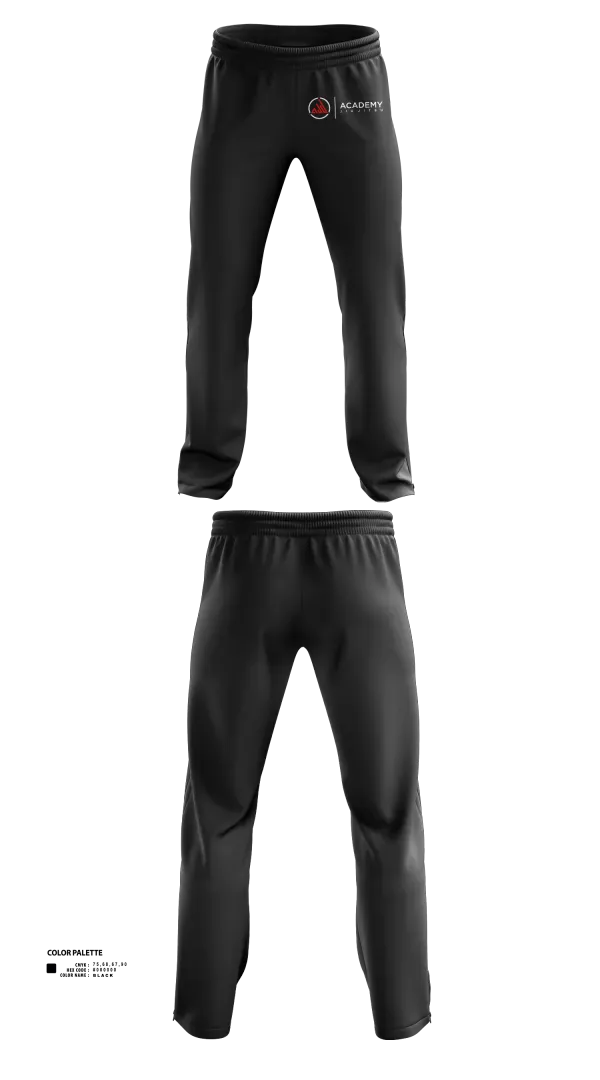 Sweatpants, Academy Jiu Jitsu, , Teamtime, Team time, sublimation, custom sports apparel, team uniforms, spirit wear, spiritwear, sports uniforms, custom shirts, team store, custom team store, fundraiser sports, apparel fundraiser
