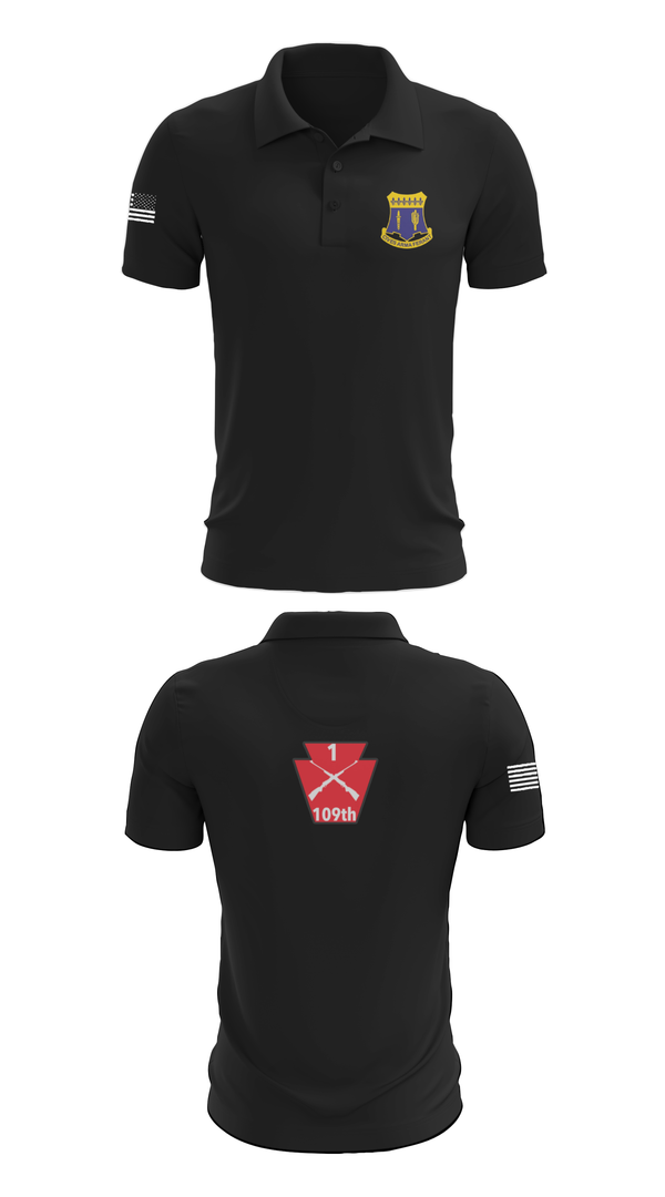Short Sleeve Performance Polo, A co 1/109, National Guard, Teamtime, Team time, sublimation, custom sports apparel, team uniforms, spirit wear, spiritwear, sports uniforms, custom shirts, team store, custom team store, fundraiser sports, apparel fundraiser