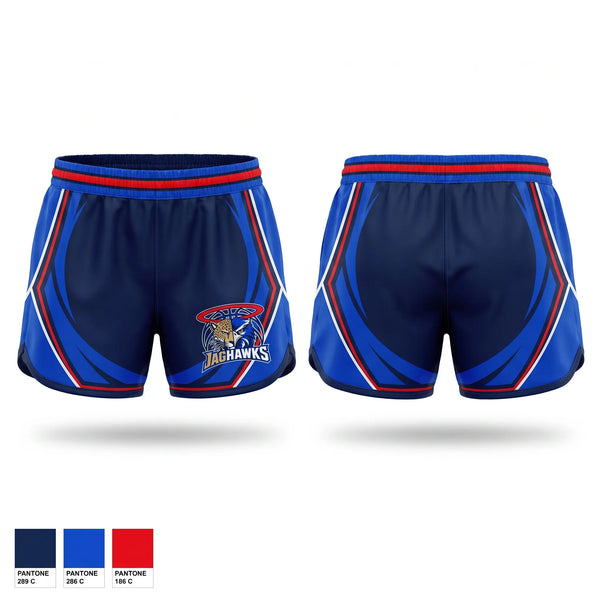 Womens Shorts, JagHawks, Spirit Store, Teamtime, Team time, sublimation, custom sports apparel, team uniforms, spirit wear, spiritwear, sports uniforms, custom shirts, team store, custom team store, fundraiser sports, apparel fundraiser