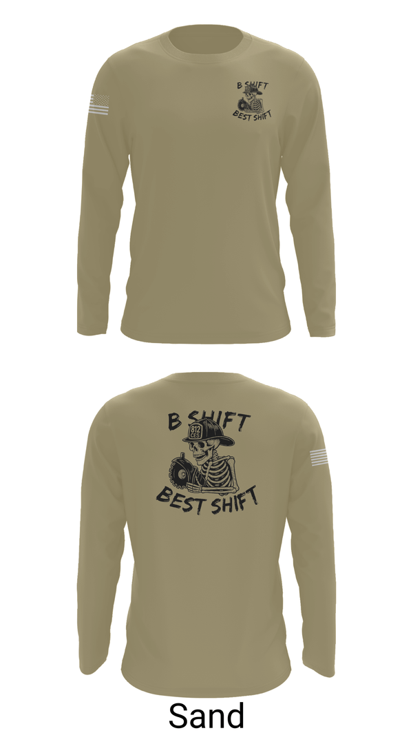Long Sleeve Performance Shirt, 812 CES (B shift), Air Force, Teamtime, Team time, sublimation, custom sports apparel, team uniforms, spirit wear, spiritwear, sports uniforms, custom shirts, team store, custom team store, fundraiser sports, apparel fundraiser