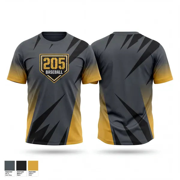 Old School Cotton Feel Shirt, The 205 Baseball, Baseball, Teamtime, Team time, sublimation, custom sports apparel, team uniforms, spirit wear, spiritwear, sports uniforms, custom shirts, team store, custom team store, fundraiser sports, apparel fundraiser