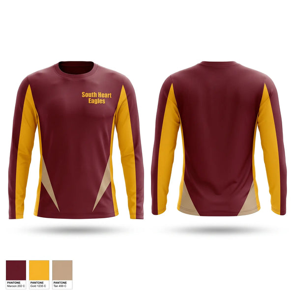Long Sleeve Performance Shirt, South Heart Eagles, Baseball, Teamtime, Team time, sublimation, custom sports apparel, team uniforms, spirit wear, spiritwear, sports uniforms, custom shirts, team store, custom team store, fundraiser sports, apparel fundraiser