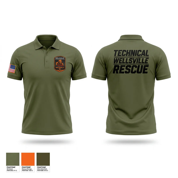 Short Sleeve Performance Polo, Wellsville Technical Rescue Team, EMS/EMT, Teamtime, Team time, sublimation, custom sports apparel, team uniforms, spirit wear, spiritwear, sports uniforms, custom shirts, team store, custom team store, fundraiser sports, apparel fundraiser