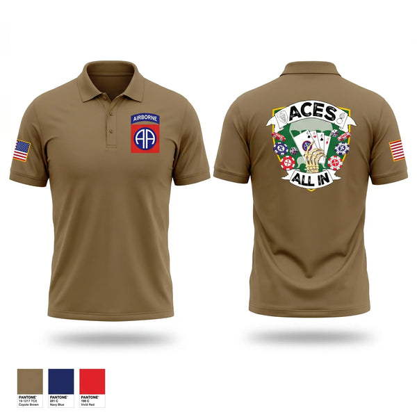 Short Sleeve Performance Polo, 82ND DSTB, Army, Teamtime, Team time, sublimation, custom sports apparel, team uniforms, spirit wear, spiritwear, sports uniforms, custom shirts, team store, custom team store, fundraiser sports, apparel fundraiser