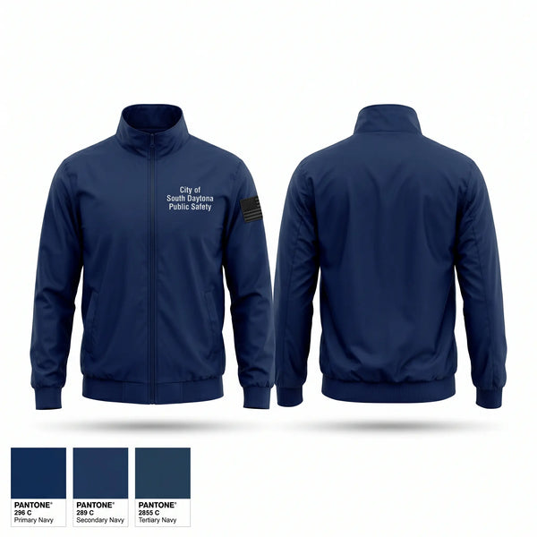 Windbreaker, City of South Daytona Public Safety, Police, Teamtime, Team time, sublimation, custom sports apparel, team uniforms, spirit wear, spiritwear, sports uniforms, custom shirts, team store, custom team store, fundraiser sports, apparel fundraiser