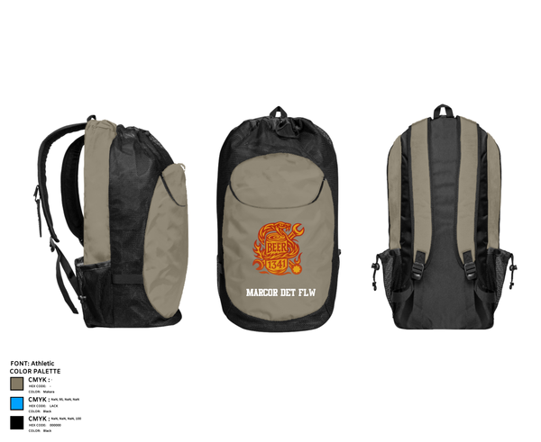 Gear Bag, MARCOR DET FLW, , Teamtime, Team time, sublimation, custom sports apparel, team uniforms, spirit wear, spiritwear, sports uniforms, custom shirts, team store, custom team store, fundraiser sports, apparel fundraiser