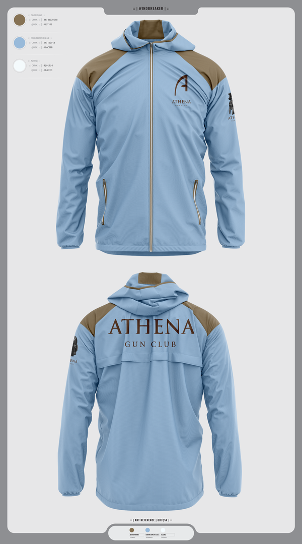 Windbreaker, Athena Gun Club, , Teamtime, Team time, sublimation, custom sports apparel, team uniforms, spirit wear, spiritwear, sports uniforms, custom shirts, team store, custom team store, fundraiser sports, apparel fundraiser