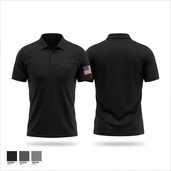 Short Sleeve Performance Polo, Warrant squad, Police, Teamtime, Team time, sublimation, custom sports apparel, team uniforms, spirit wear, spiritwear, sports uniforms, custom shirts, team store, custom team store, fundraiser sports, apparel fundraiser