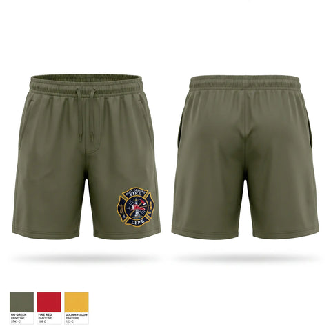 Athletic Shorts With Pockets, Port Orford Fire Dept., Fire Department, Teamtime, Team time, sublimation, custom sports apparel, team uniforms, spirit wear, spiritwear, sports uniforms, custom shirts, team store, custom team store, fundraiser sports, apparel fundraiser