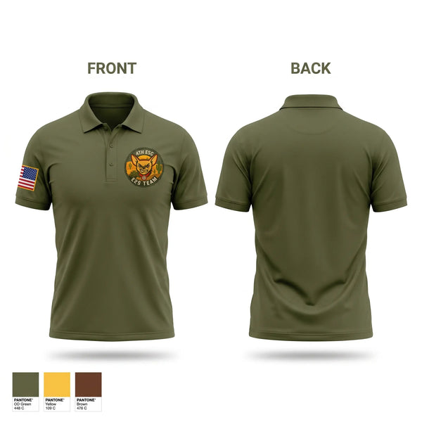 Short Sleeve Performance Polo, 4ESC, Army, Teamtime, Team time, sublimation, custom sports apparel, team uniforms, spirit wear, spiritwear, sports uniforms, custom shirts, team store, custom team store, fundraiser sports, apparel fundraiser