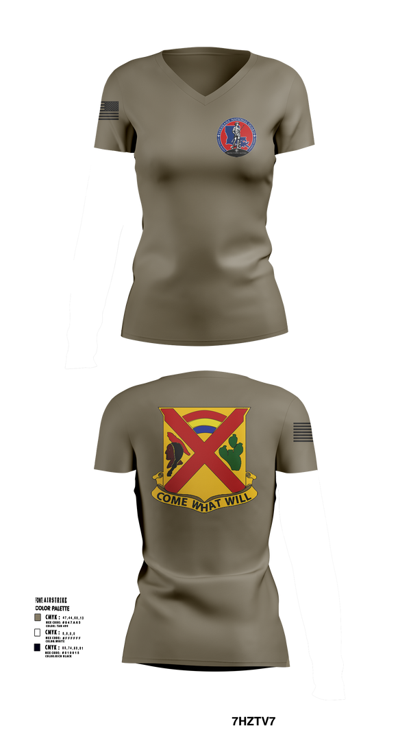 Womens Short Sleeve Vneck Shirt, Charley troop 2-108 CAV, , Teamtime, Team time, sublimation, custom sports apparel, team uniforms, spirit wear, spiritwear, sports uniforms, custom shirts, team store, custom team store, fundraiser sports, apparel fundraiser