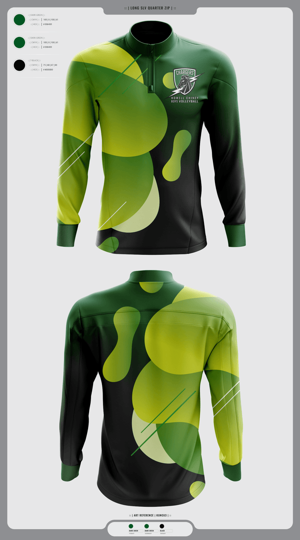 Quarter Zip Jacket, Howell Cheney Technical High School Boys Volleyball, Men's Volleyball, Teamtime, Team time, sublimation, custom sports apparel, team uniforms, spirit wear, spiritwear, sports uniforms, custom shirts, team store, custom team store, fundraiser sports, apparel fundraiser