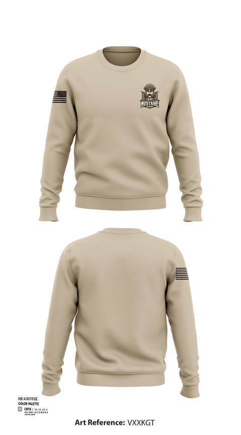Crew Neck Sweatshirt, MUSTACHE, , Teamtime, Team time, sublimation, custom sports apparel, team uniforms, spirit wear, spiritwear, sports uniforms, custom shirts, team store, custom team store, fundraiser sports, apparel fundraiser