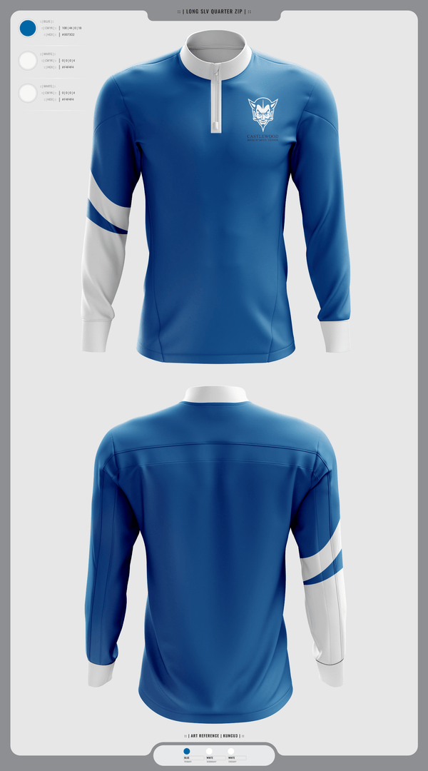 Quarter Zip Jacket, Castlewood High School Tennis, Tennis, Teamtime, Team time, sublimation, custom sports apparel, team uniforms, spirit wear, spiritwear, sports uniforms, custom shirts, team store, custom team store, fundraiser sports, apparel fundraiser
